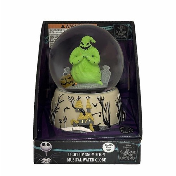 Disney Other - Disney Green and Black Nightmare Before Christmas Snow Globe